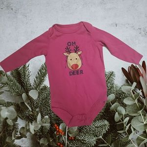 ⭐3/$10 Oh Deer Christmas Onsie